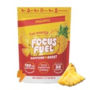 FocusFuel Energy Chews – Pineapple Flavor (15 portions) – 100mg Caféine + Alpha GPC + L-Theanine + B12, Magnésium – Boost énergétique tropical – Pas de crash ou de jitters