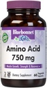 Bluebonnet Nutrition Amino Acid 750mg, hohe Potenz, für Muskelgesundheit*, Sojafrei, Glutenfrei, Non-GMO, Kosher Dairy, Weiß 60 Gemüsekapseln, 15 Portionen