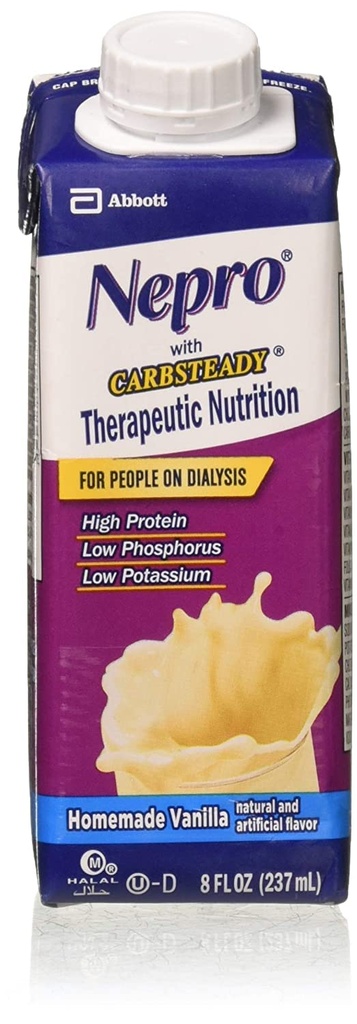 Nepro Nutrizione completa con Carb Steady Vanilla Liquid - 8 Oz / Contenitori, Cassa di 24 by Nepro