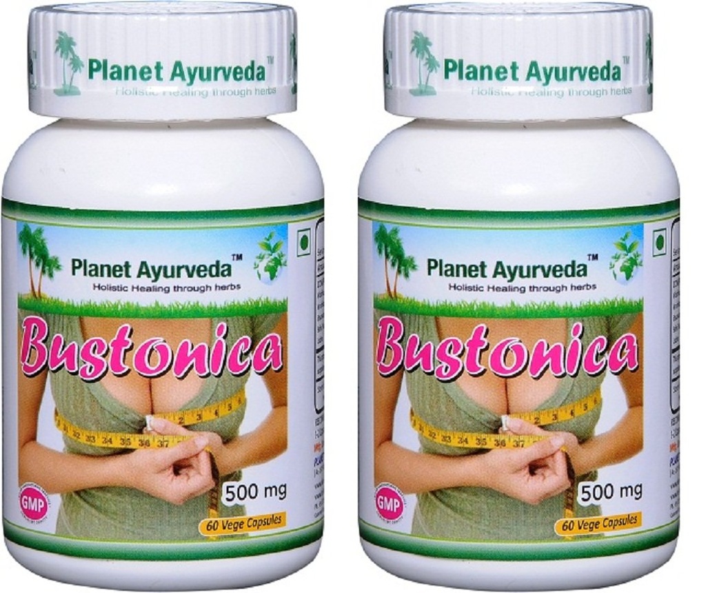 Planet Ayurveda Bustonica, 500mg Veg Capsules - 2 Bottles