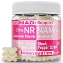 SHIZAM Nicotinamide Riboside NR NAM Resvératrol Gummies, 1000mg NAD+ NAD + Plus Nrf2 Activator Booster w Pure Niacinamide Vitamines B3 Capsules Pills Poudre Suppléments Alt NDA Régénérateur 500mg