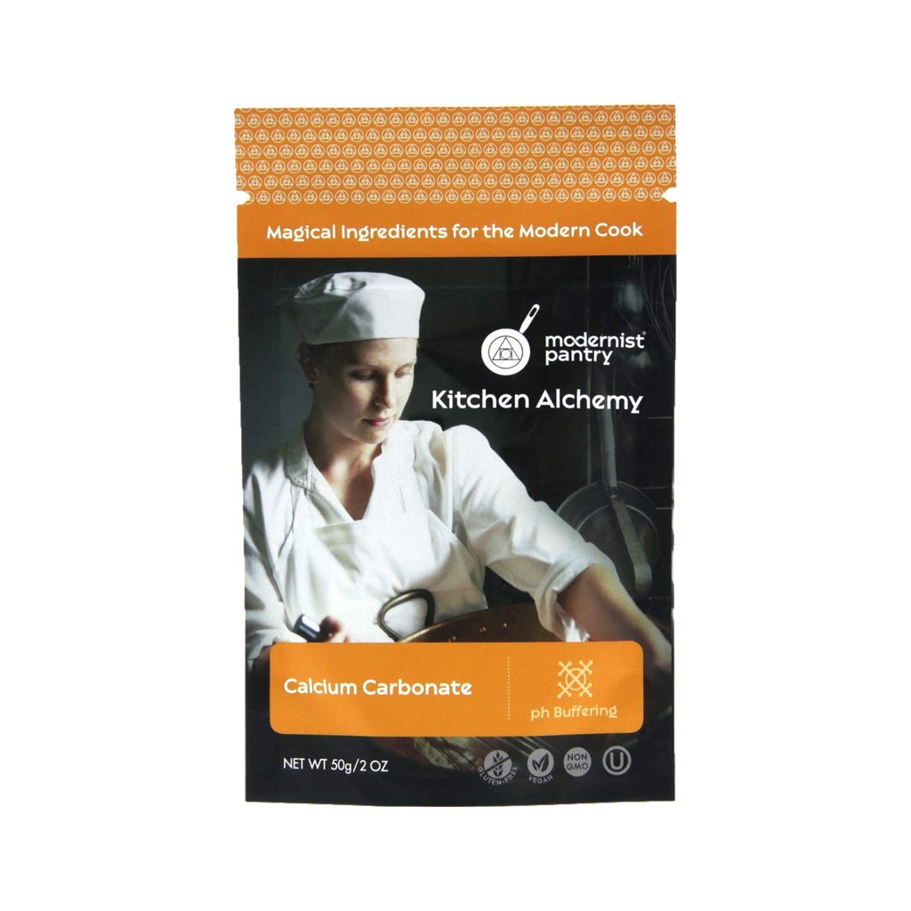 Carbonato di calcio puro ⊘ Non OGM Gluten-Free Vegan OU Kosher Certificato - 50g/2oz
