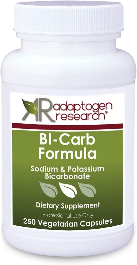 Natriumbicarbonat & Kaliumbicarbonat Kapseln - Bi-Carb Formel | 250 Vegetarische Kapseln