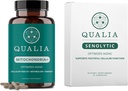 Qualia Life Sciences Bundle Qualia Mitochondria+ & Qualia Senolytic, Aging Supplements That Supports Optimal Cell Repair & Rejuvenation