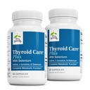 Terry Naturally Thyroid Care Plus - Supplemento alla tiroide - Integratore alimentare per il supporto per capelli energetici e sani - Supplemento con L-tirosina & Selenium - 60 capsule (2 Confezione)