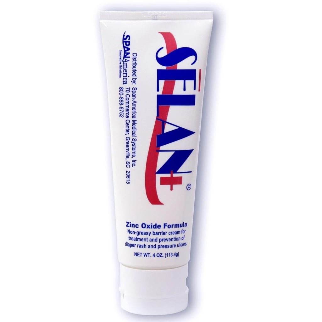 Lotion de barrière à oxyde de zinc Selan+ - Tube de 4 oz