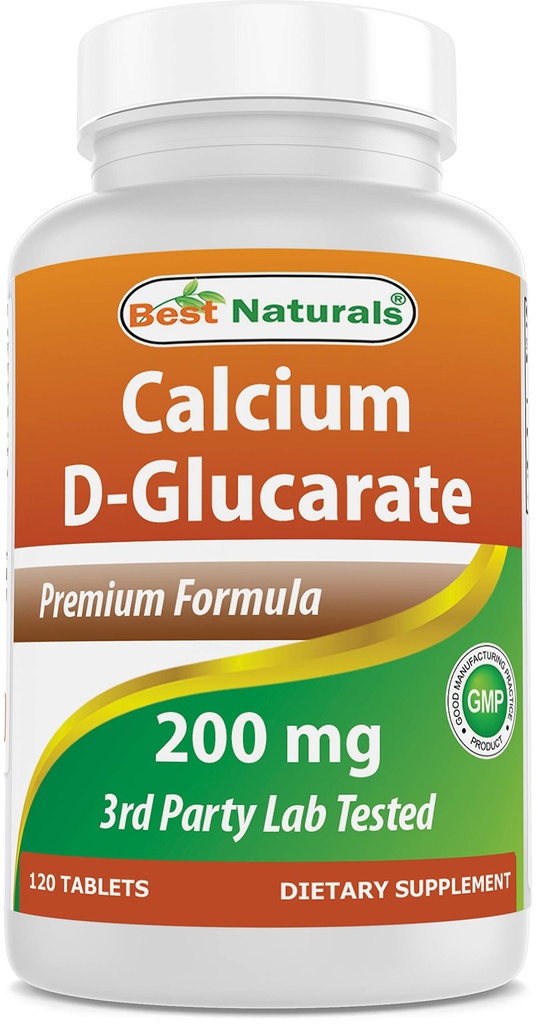 Migliori naturali calcio D-Glucarate 200 mg 120 compresse