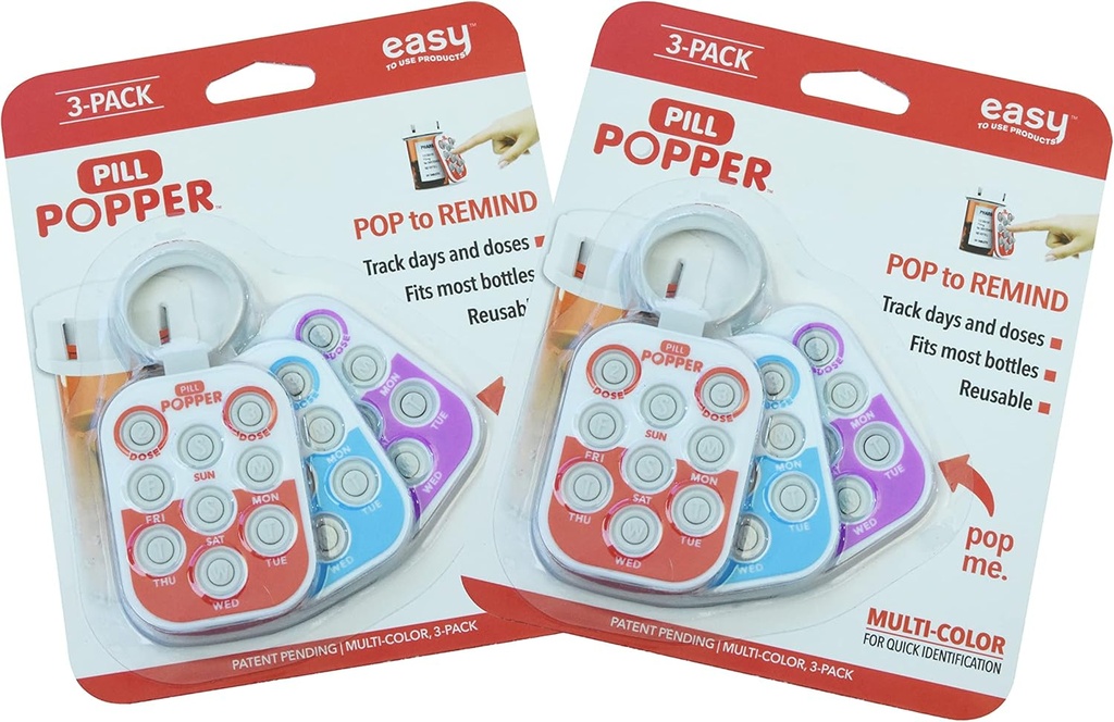Pillola Popper - Tracker Dose per il Medico di Aiuto alla Memoria (6 Pack)
