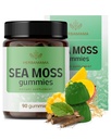 HERBAMAMA Irish Sea Moss Gummies - 1600mg True Sea Moss Supplement con Bladderwrack e Burdock Root - Vegan, Non OGM Skin Glow, Energy & Immune Support - 90 Pectin-Based Mango-Flavored Chews