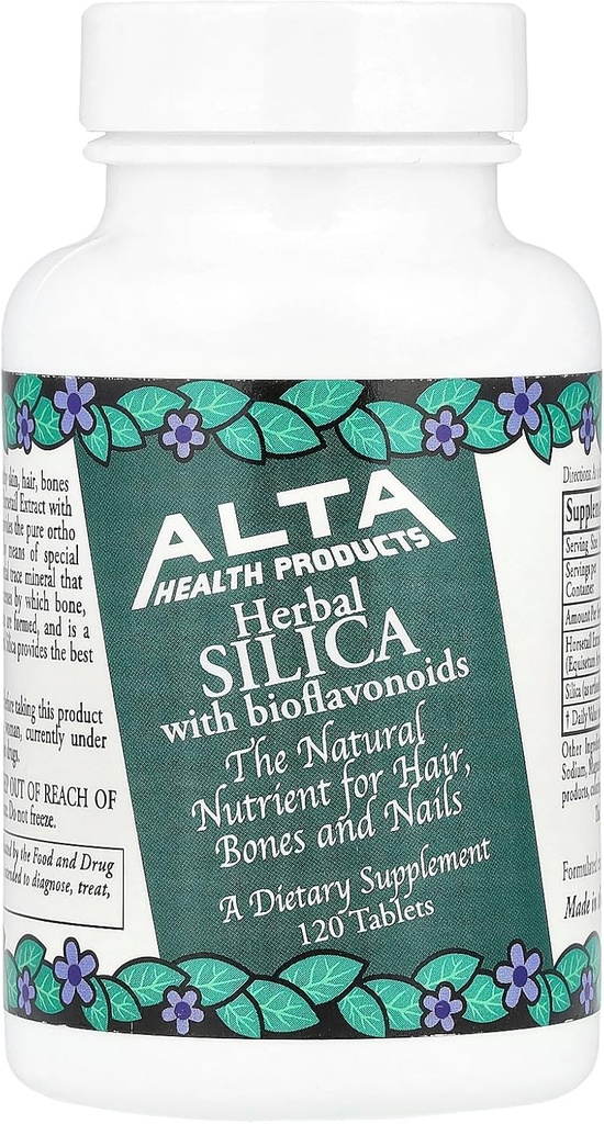 Alta Health Products - Silica mit Bioflavonoiden, 500 mg, 120 Tabletten