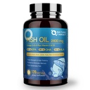 NATURE TARGET Triple Omega 3 6 9, Huile de poisson 2400mg Softgels avec Vitamine D3 & E - EPA & DHA & ALA - Soutient la santé cardiaque, cérébrale, articulaire et immunitaire, source durable, non-OGM