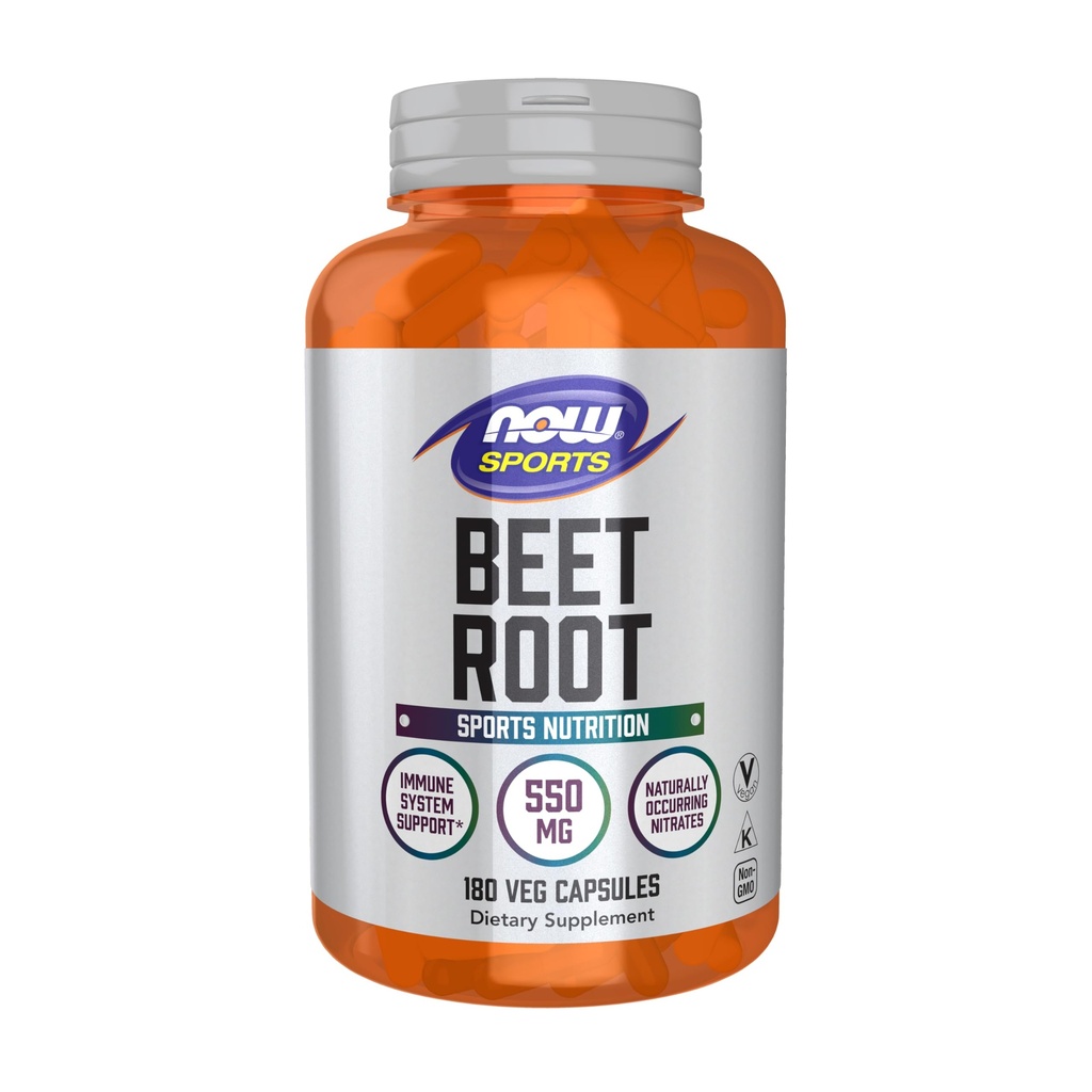 NOW Foods Sport, barbabietola Root Veg, Nutrizione sportiva, Supporto di sistema immunitario*, 550 MG, Nitrati naturalmente oscuranti, 180 capsule di Veg