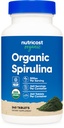 Nutricost Organic Spirulina 500mg, 240 Tabletten - Glutenfrei, Nicht-GVO