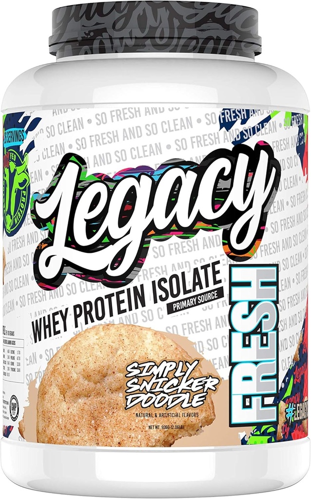 Proteine del siero di latte fresco 2lb | 26g Pasture Fed Premium Whey Protein | Alta proteina + Aminoacidi.