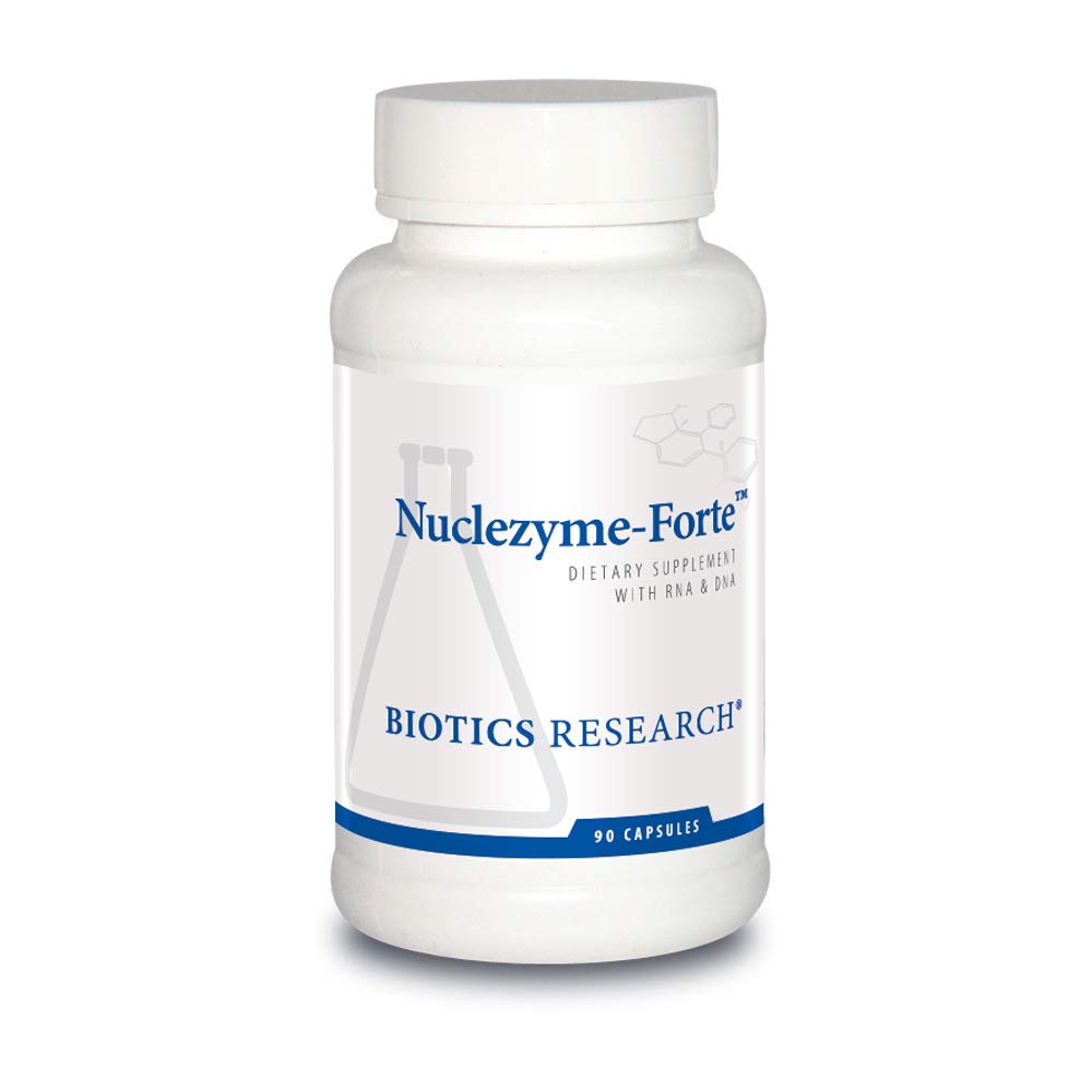 Biotics Research Nuclezyme-Forte – RNA/DNA B-Complex, Supplemental Source of RNA and DNA, Multivitamin fortificato / capsule di Formula 90