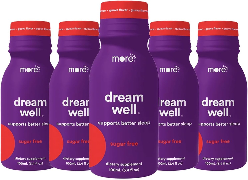 Mehr Labs Traum gut ganzheitliche Schlaf Shot Getränk 5 Pack | Non-Habit Forming | Lemon Balm, Melatonin und Glycine | Sleep Support Lösung