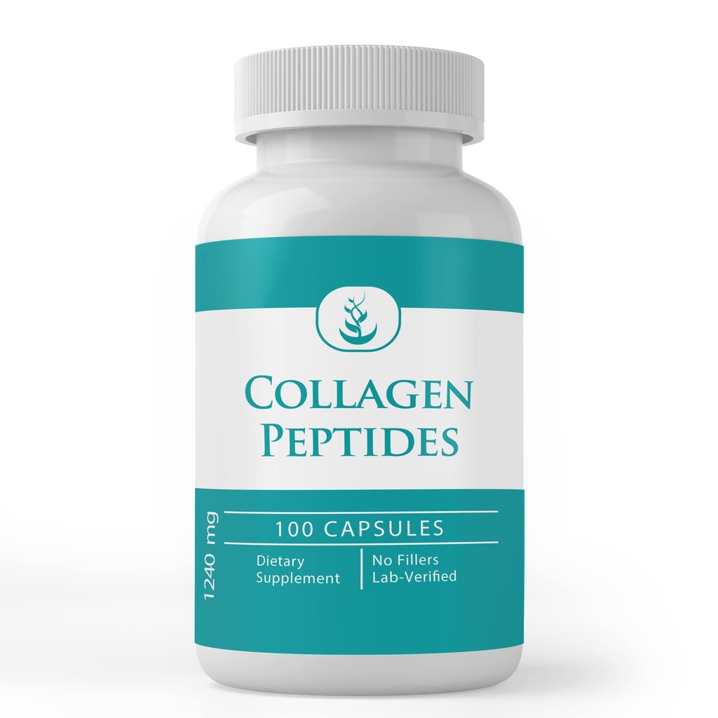 Pure Original Ingredients Collagen Peptide, (100 Capsules) Pure, No Additives Or Fillers, Lab Verified