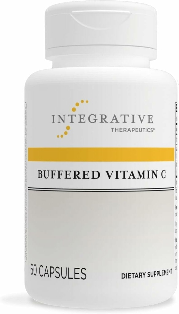 Integrative Therapeutics Buffered Vitamin C 1.000 mg - Facile, Supporto Immune Giornaliero con Magnesio e Calcio* - Supporto Antiossidante per tessuti sani e connettivi* - 60 capsule vegane, 1