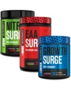 Jacked Factory Nitrosurge Pre Workout, Aminoacidi EAA Chirurgia Essenziale, Crescita Chirurgia Post Workout Muscle Builder Bundle