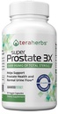 téraherbes Super Prostate 3X - Contrôle de la vésicule et support pour la prostate élargie et l'urine fréquente - Suppléments de prostate pour hommes - 90 Capsules