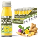 Detox de jus de serre Wellness Shots Organic Immunity Shots Juice Foie Santé Bien-être + Anti-inflammatoire avec Ginseng, Thistle de lait et Dandelion Vegan & sans gluten (2 Oz, pack de 12)