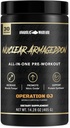 Armageddon nucléaire pré-entraînement en poudre pré-entraînement pour les hommes et les femmes avec L-Citrulline, Beta Alanine en poudre et caféine (Jus d'orange - 30 portions)