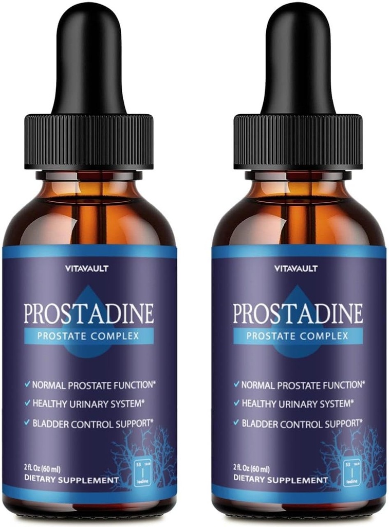 Prostadine, Potent Prostate Support Liquid Drops, Highly-Rated Prostadine für Gesamtprostata Wellness, Easy-to-Use Dropper Form (2 Pack)