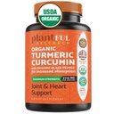 Organische Kurkuma-Ergänzung mit schwarzem Pfeffer Höchste Potenz USDA Zertifiziert [Non-GMO Organic Curcumin 2115mg] Antioxidans Joint & Immune Support 120 Tabletten