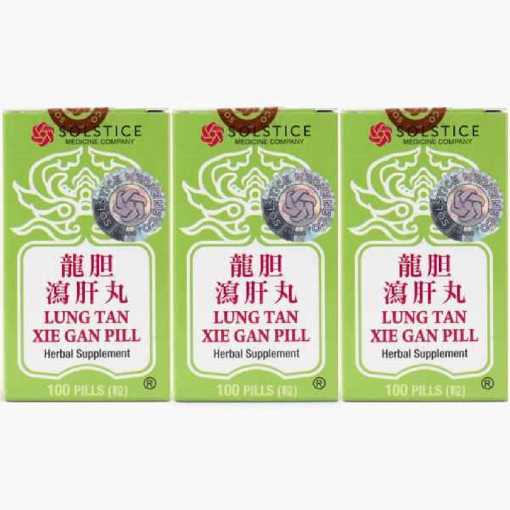Lung Tan Xie Gan Pille (für Bile System)- Kräuterergänzung, 100 Pillen X 3pk
