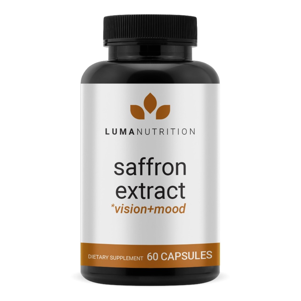 Estratto di chicco di caffè verde - Supplementi di zafferano Premium - 88,50 mg Pillole di zafferano puro - Supporto per l'umore - Supporto per gli occhi - Made in the USA - 60 capsule