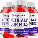 (3 Pack) Belly Blast Keto ACV Gummies - Advanced Formula Belly Blast Keto Plus ACV Gummies Apple Cider Essig, Gewichtsmanagement, BellyBlast ACV Nahrungsergänzung Bewertungen Männer Frauen (180 Gummi)