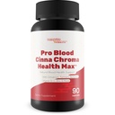 Pro Blood Cinna Chroma Health Max - Natural Blood Health Support mit Cinnamon, Turmeric, Berberine, Vitamin D, Vitamin C, Zink &amp; Mehr - Fördern Balanced Blood Health & Verbesserte Blutfluss