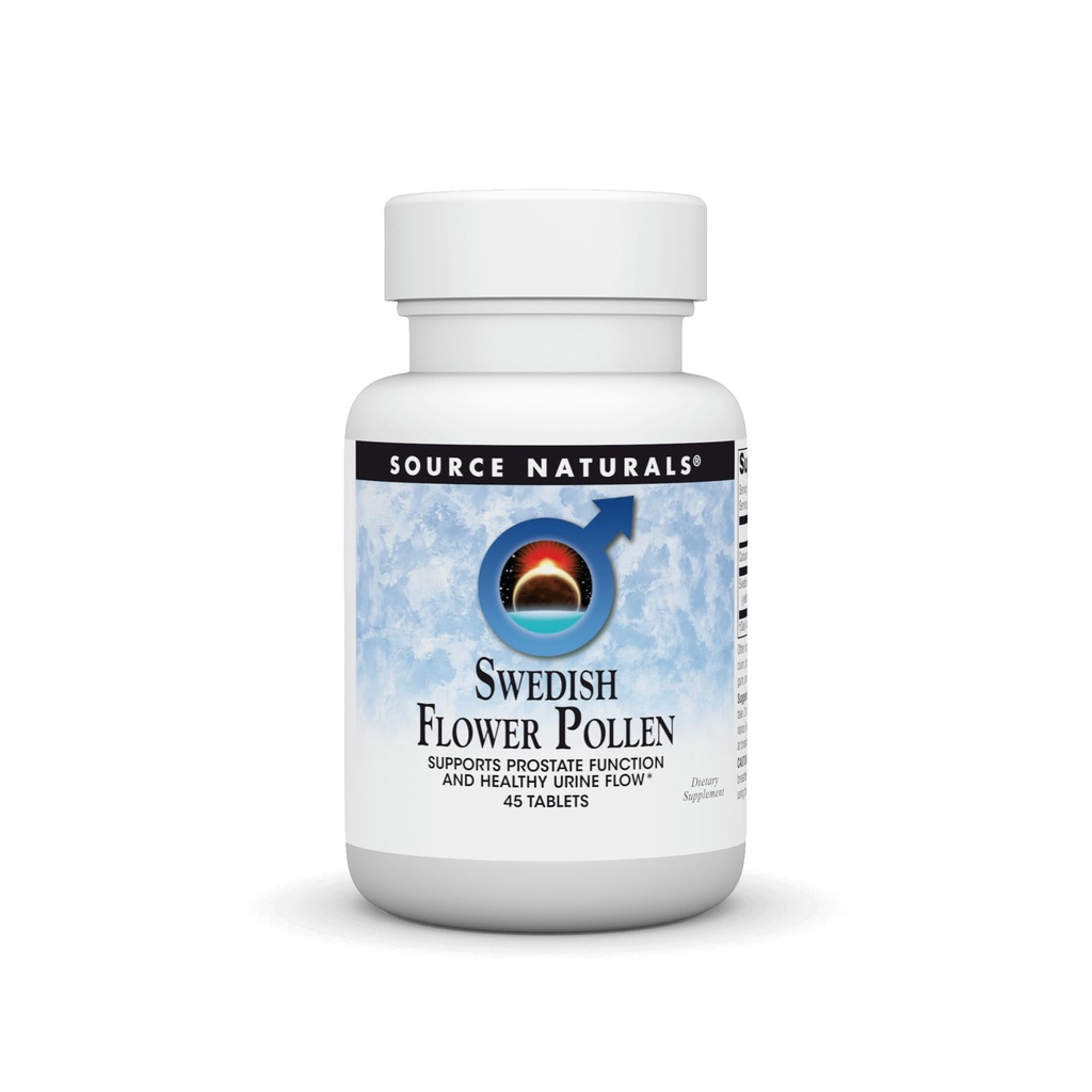 Quelle Naturals Swedish Flower Pollen Extract Supplement, unterstützt Prostata-Funktion und gesunden Urinfluss - 45 Tabletten