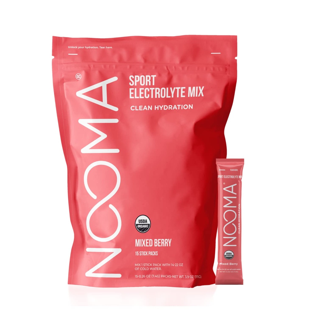 NOOMA Mélange d'hydratation de sport biologique avec pas de sucre ajouté