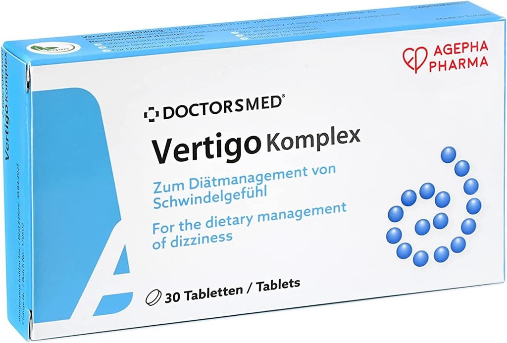 Vertigo Komplex | Vertigo und Anti Dizziness Tablets mit Ginkgo Biloba |Natural Medication für Vertigo Meer Krankheit Bewegung und Auto Krankheit Morgen Krankheit |Nausea Relief Tablets für Erwachsene und Kinder