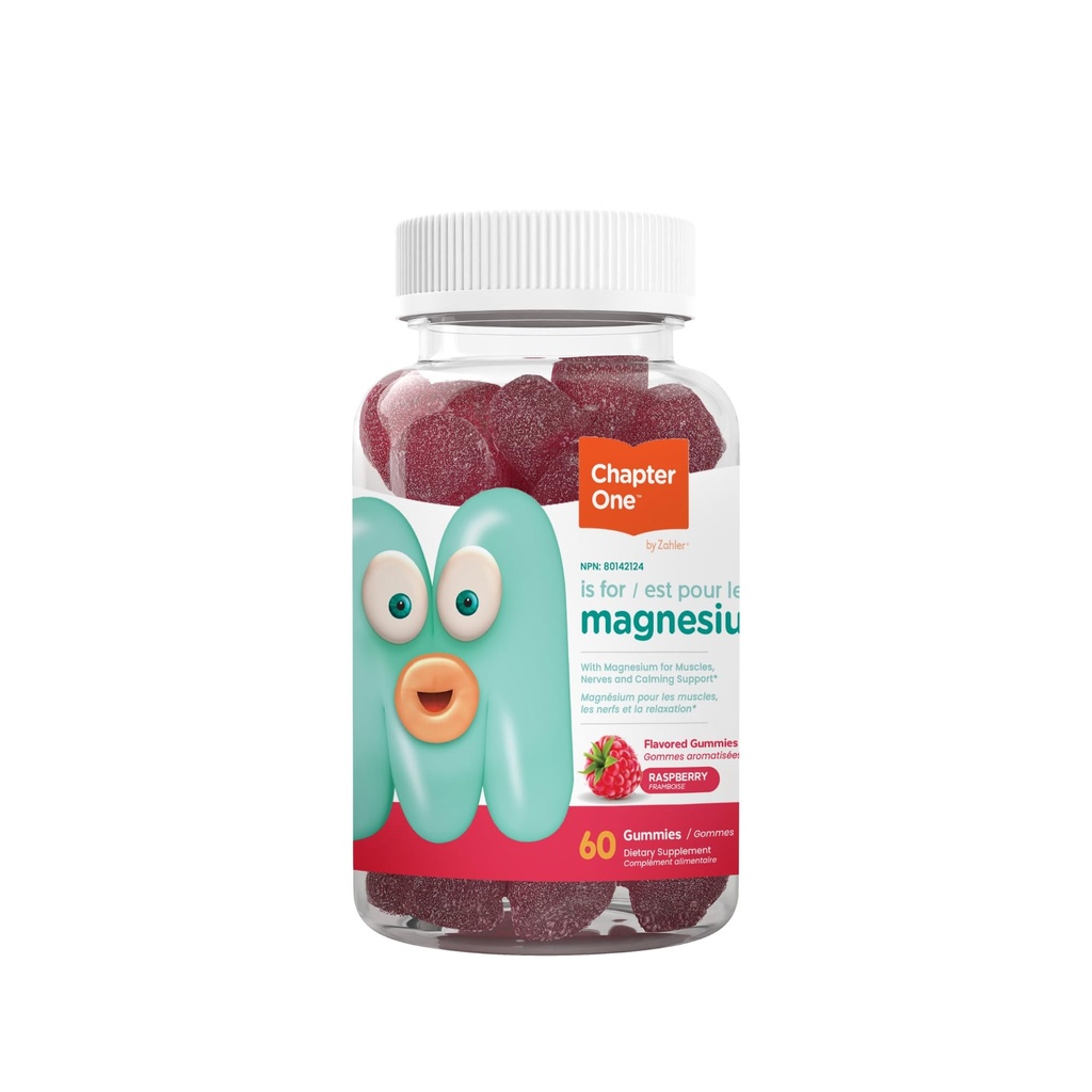 Kapitel Ein Magnesium Gummi, Great Tasting Magnesium für Kinder, ruhige Kinder Magnesium, Magnesium Gummi für Frauen und Männer, zertifizierte Kosher, (60 Flavored Gummies)