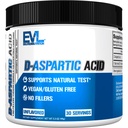 D Aspartic Acid Testostérone Booster pour les hommes - 3120mg DAA D-Aspartic Acid Pre Workout Muscle Builder pour les hommes 3.12g - Supplément santé pour les hommes pour la puissance de conduite améliorée et Vigor - Non aromatisé