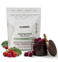 SUNMED Supergreens Daily Gummies – miscela di benessere con Ashwagandha, tè verde, Spirulina, Probiotici, Antiossidanti e supporto di disintossicazione per l'immunità, Gut, Skin & Brain Health | Wild Raspberry, 60ct