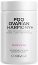 Codeage PQQ Ovarian Harmony+ Supplement - PQQ (Pyrroloquinolin Quinone), Myo-Inositol & D-Chiro-Inositol 40:1 Blend, Folate 5-MTHF, CoQ10, Wild Blueberry - Liposomal Delivery - Non-GMO - 120 Kapseln