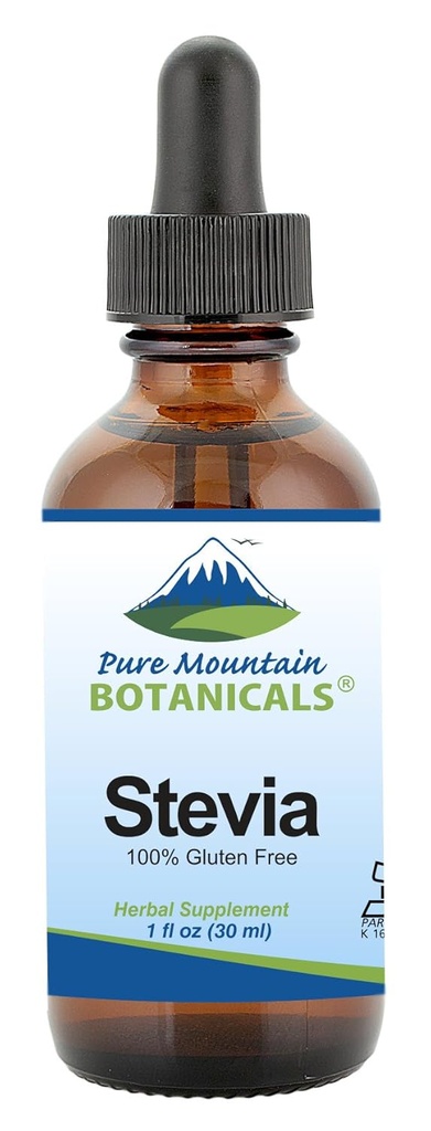 Pure Mountain Botanicals Liquid Stevia Drops - Natural Sweetener - Konzentrat Zucker freie Wahl Diabetic Friendly Ideal für Keto Low Carb und Vegan Diät Große Ergänzung zu Gewichtsverlust Programm