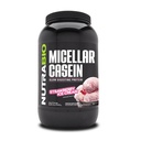 NutraBio Casein Protein Powder, Micellar Casien Powder, 25g Slow Digesting Protein, Aiuta a mantenere pieno, Overnight Muscle Recovery & Growth, BCAA & EAA, Gluten Free, Soy Free, 2lb Strawberry Ice Cream