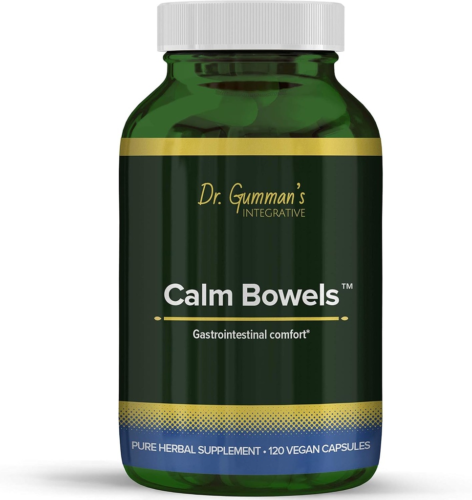 Harmony Nutraceuticals Calm Bowels - Gastrointestinal Comfort Dr Gumman's Integrative höchste Potenz Maximum Bioverfügbar 120 Vegan Kapseln