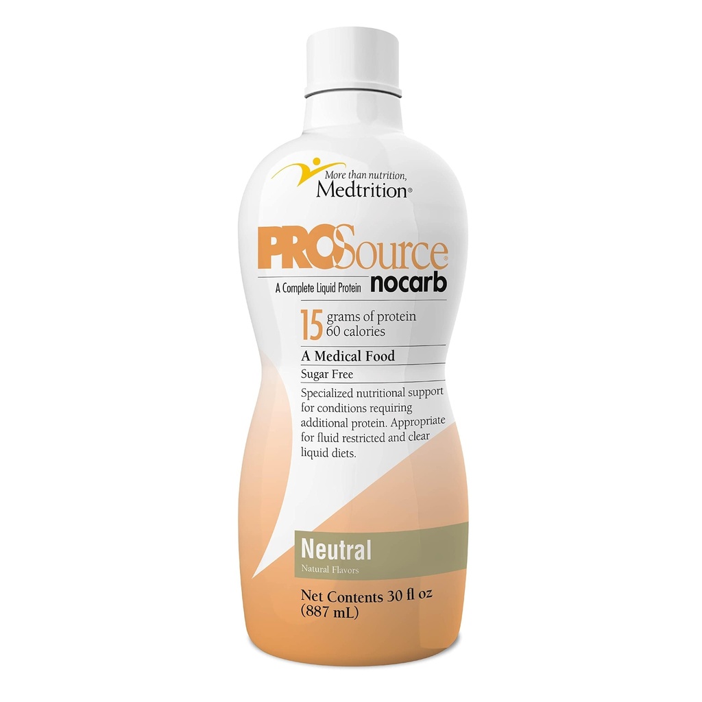 Flüssige Collagen Peptide Typ I, III 15 Grams Protein pro Oz. |Prosource NoCarb Neutrale Bottle Medtrition