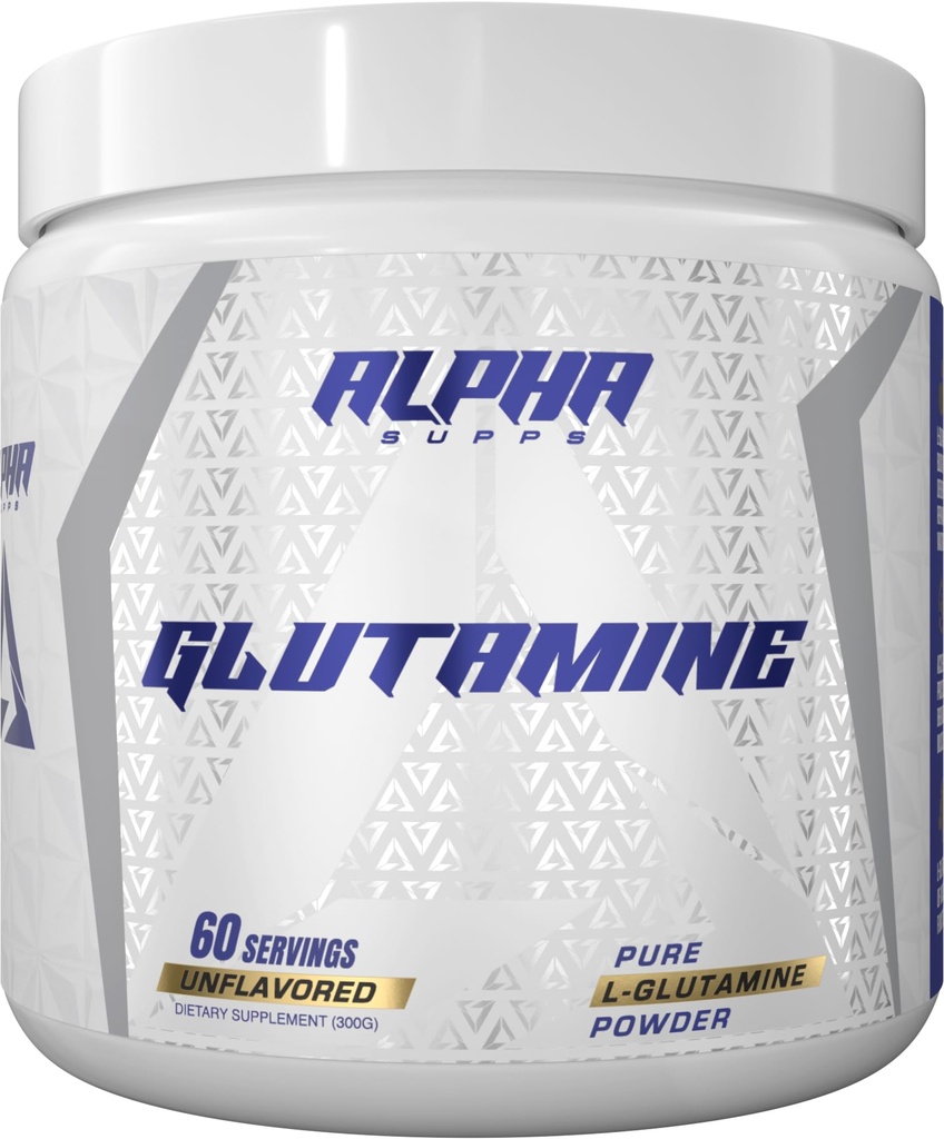 Polvere di L-Glutamina pura - Aminoacido non aromatizzato, Glutamina Integratore nutrizionale per il recupero del muscolo, Gut & Supporto immunitario - 60 Serve - 300 Grammi