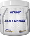 Alpha Supps reines L-Glutamin-Pulver - Unflavored Aminosäure, Glutamin Nahrungsergänzungsmittel für Muskelrückgewinnung, Gut & Immununterstützung - 60 Servierungen - 300 Gramm