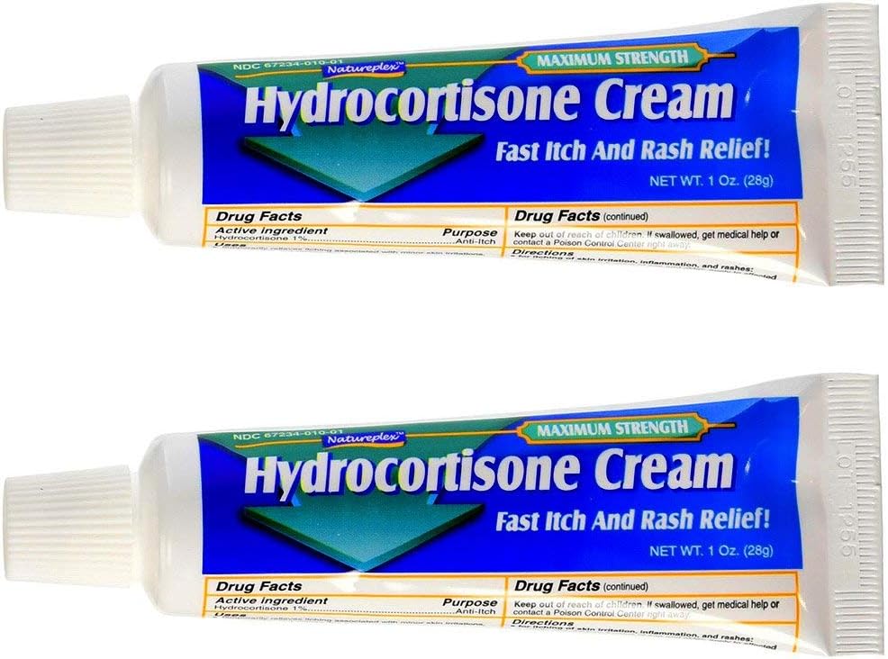 Naturalplex Hydrocortisone 1% Crema, 1 Oz (Pack of 2)