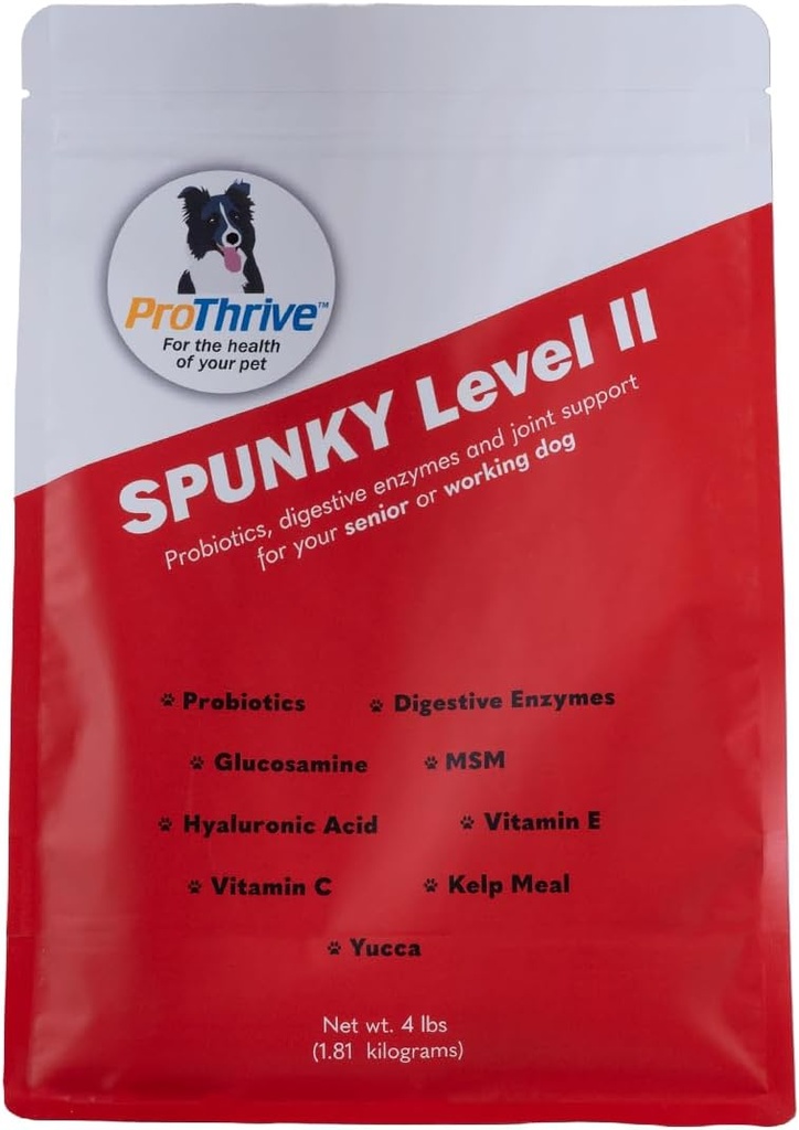 Supplément à la hanche et aux articulations de niveau II pour chiens, glucosamine pour chiens avec MSM, vitamines de chien et suppléments aide à la digestion, supplément à l'articulation de chien - 4LB