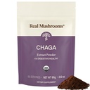 Véritables champignons Chaga Poudre de champignons – Extrait de chaga biologique du corps fruitier – pour le bien-être quotidien et le soutien énergétique – végétalien, non-OGM, 60 portions Supplément de champignons