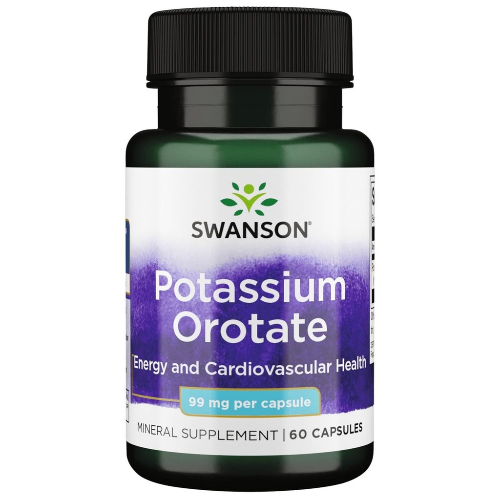 Swanson Potassium Orotate 99 Milligrammes 60 Capsules