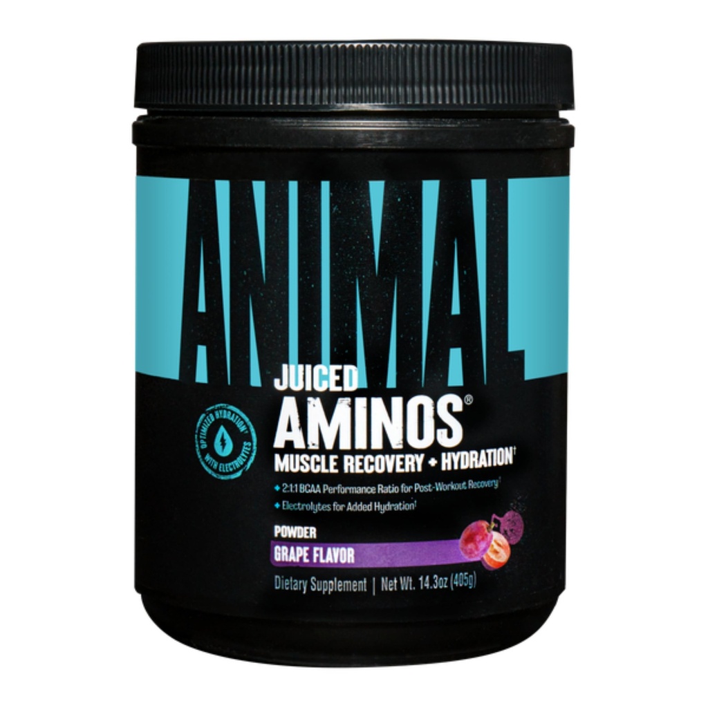 Oméga animal Oméga 3 et 6 Supplément à l'huile de poisson et à l'huile de lin plus acides aminés juteux BCAA/EAA Matrice pour la récupération - 30 portions Chaque
